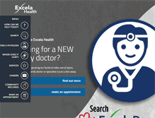 Tablet Screenshot of excelahealth.org